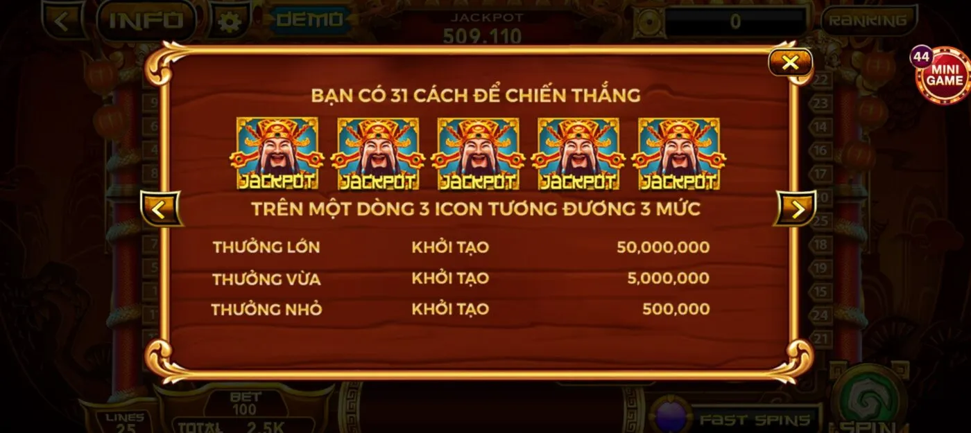 cách chơi nổ hũ thần tài phú lộc