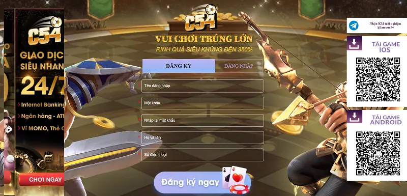 Đăng ký dễ dàng, chơi game thắng lớn!