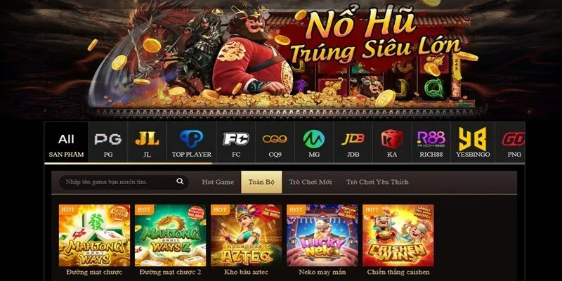 Các thể loại game Nổ Hũ Jun88 kinh điển