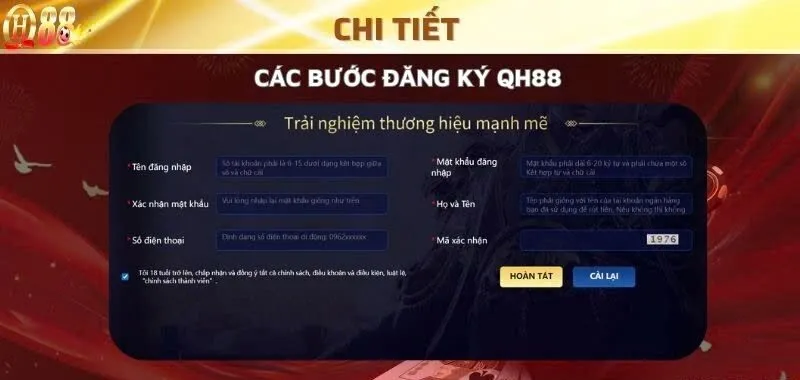 Cách đăng ký QH88 để chơi nổ hũ