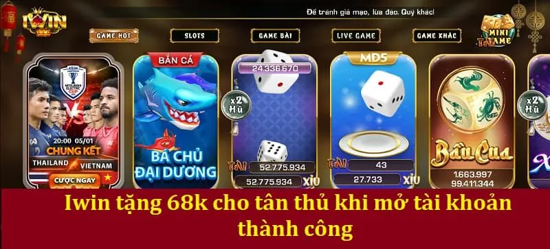 iwin tặng 68k