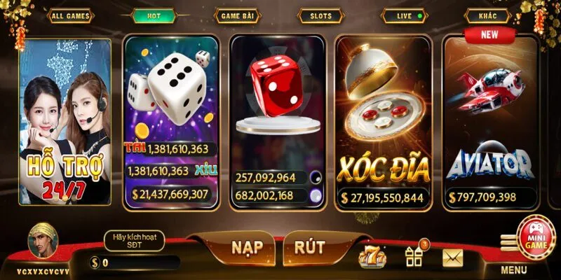 Kho game cá cược siêu hot tại cổng game Hitclub