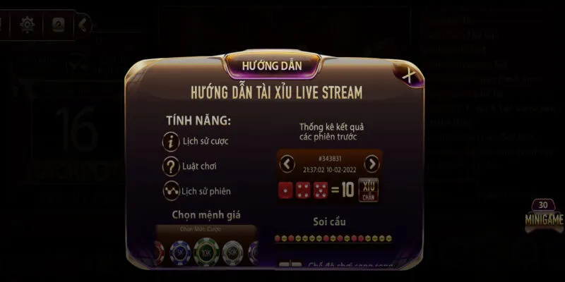 Luật chơi game tài xỉu Gemwin cơ bản