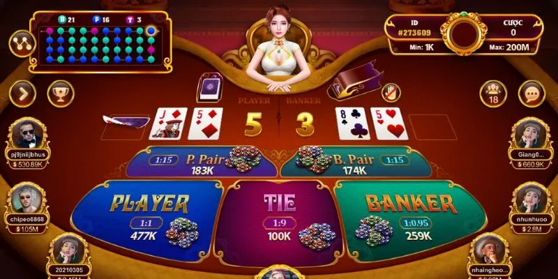 Game bài baccarat mang đến cơ hội chiến thắng hấp dẫn